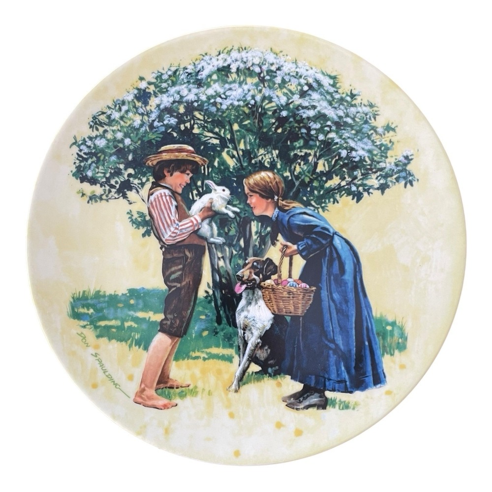Easter Americana Holidays Collection Porcelain Knowles 1980 Collector Plate‎